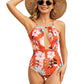 Embrace summer with our chic Printed Spaghetti Strap One-Piece Swimwear, perfect for making a splash in style and comfort