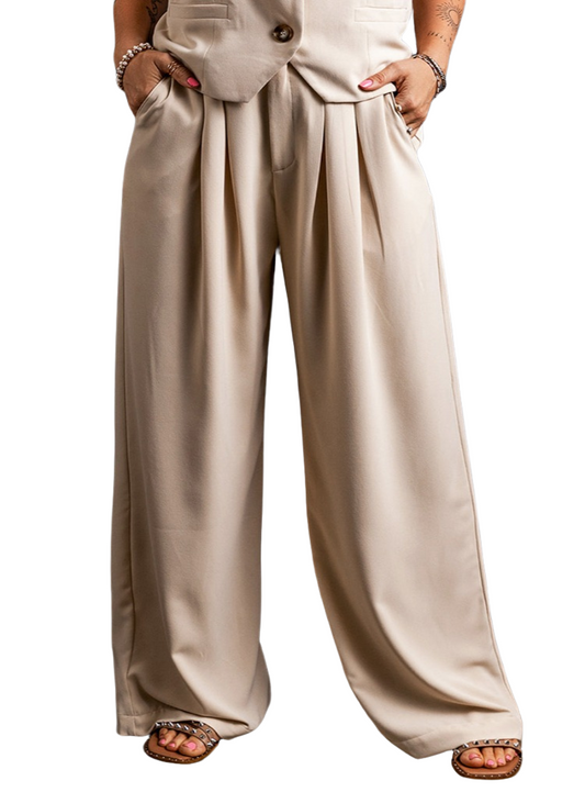 Elevate any look with our Ruched Wide Leg Pants – the perfect blend of style, comfort, and versatility. Ideal for day-to-night elegance.