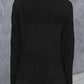 Lightweight black cardigan with open front design.