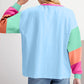 Pastel Sleeve Color Block Sweatshirt