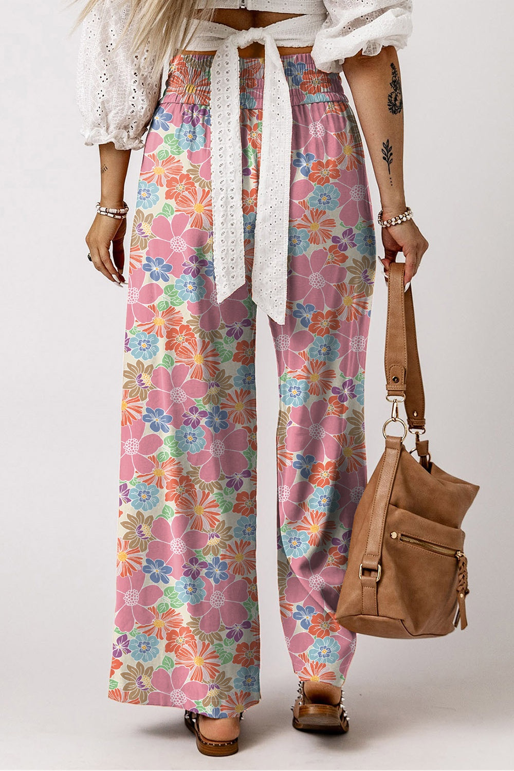 Step into spring with our wide leg patterned pants, perfect for versatile styling and unparalleled comfort.