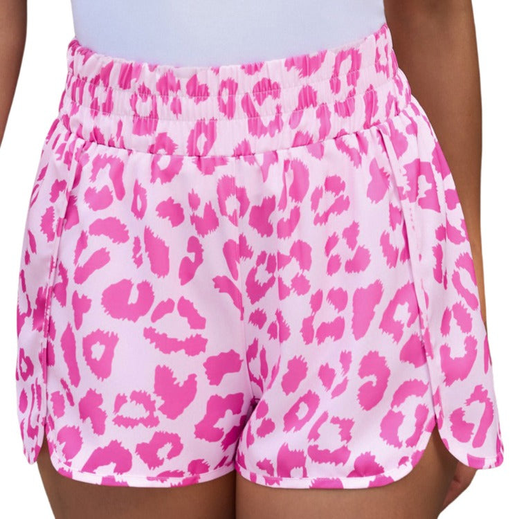 Discover chic comfort with our Leopard Elastic Waist Shorts, perfect for day-to-night style. Trendy print, easy fit, must-have for your wardrobe.