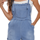 Chic denim romper with adjustable straps and pockets for a comfy, versatile outfit perfect for any casual occasion