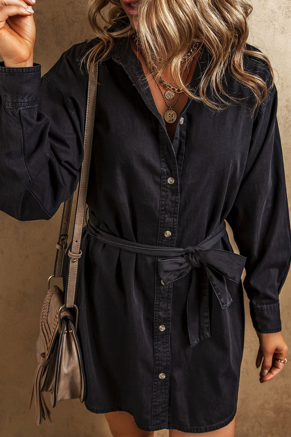 Discover the Button-Up Denim Dress: perfect blend of style & comfort for any occasion. Versatile, durable, and effortlessly chic. Shop now!
