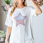 Shine bright in the Heimish Star Patch Tee! A comfy, dazzling top perfect for adding sparkle to your casual style. Easy care, standout fashion.