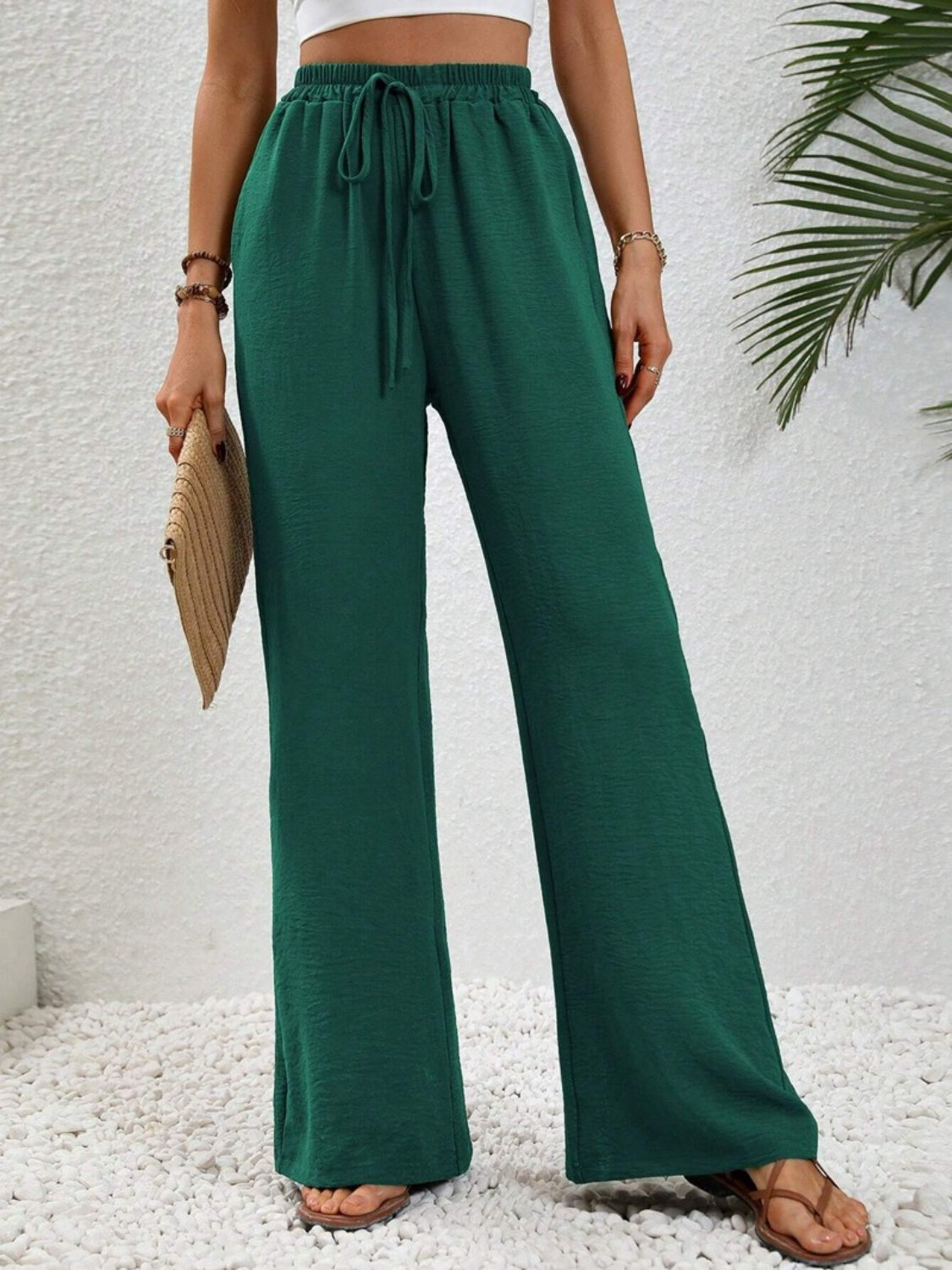 Discover chic comfort with our Wide Leg Drawstring Pants—perfect for any occasion, available in 9 colors. Elevate your wardrobe today!