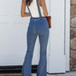 Vintage-inspired denim overalls with flare legs
