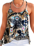 Colorful patterned lightweight tank top for women.