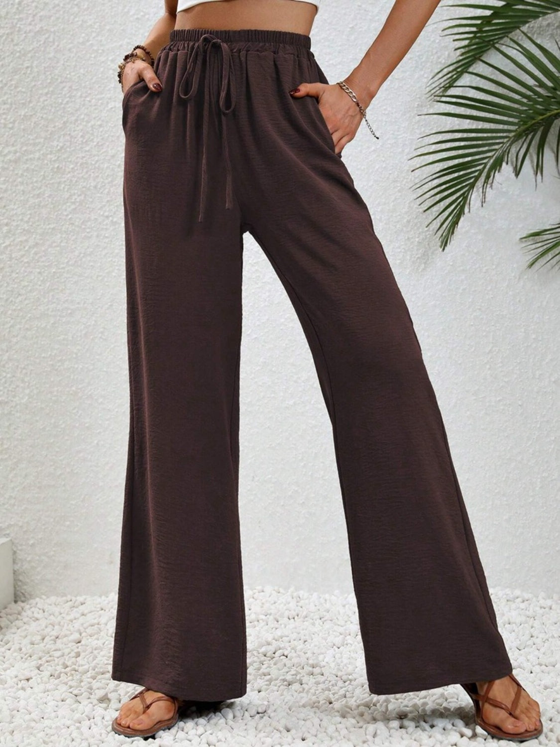 Discover chic comfort with our Wide Leg Drawstring Pants—perfect for any occasion, available in 9 colors. Elevate your wardrobe today!