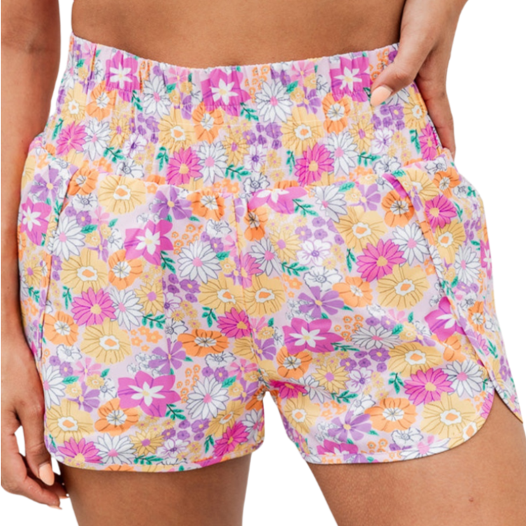 Flaunt summer vibes with our Printed High Waist Shorts in blush pink or mustard. Perfect for sunny days and adding color to your wardrobe!