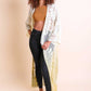 Elegant lace kimono jacket with intricate details