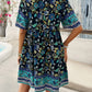 Bohemian style floral dress for casual wear