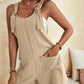Chic romper with pockets and adjustable ties for the perfect fit. Ideal for a stylish, comfortable, and versatile summer wardrobe.