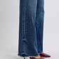 Judy Blue trendy raw hem mid-rise jeans, sizes 0 to 24W
