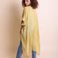 Mustard kimono cover up designed for effortless style.