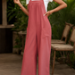 Feminine and trendy bohemian overalls, featuring a relaxed fit and breathable fabric.