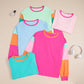 Pastel Sleeve Color Block Sweatshirt