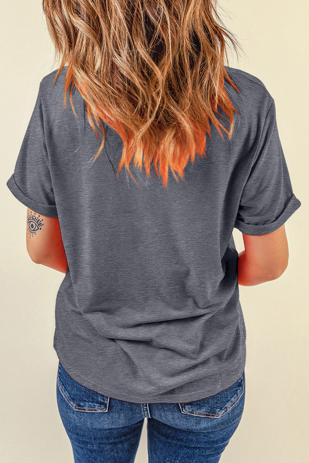 Gray crew neck tee with "Cowboy & Country Music" design