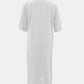 Versatile white maxi dress with an elegant V-neckline and convenient pockets.