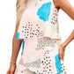 Abstract Printed Sleeveless Romper - Whimsical Appalachian Boutique
