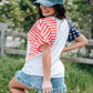 Shop the Stars & Stripes V-Neck Tee to flaunt your patriotic style! Comfortable, versatile, and perfect for any casual occasion