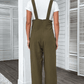 Sleek and polished olive overalls for everyday style
