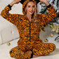 Animal Print Lounge Jumpsuit with Pockets - Whimsical Appalachian Boutique