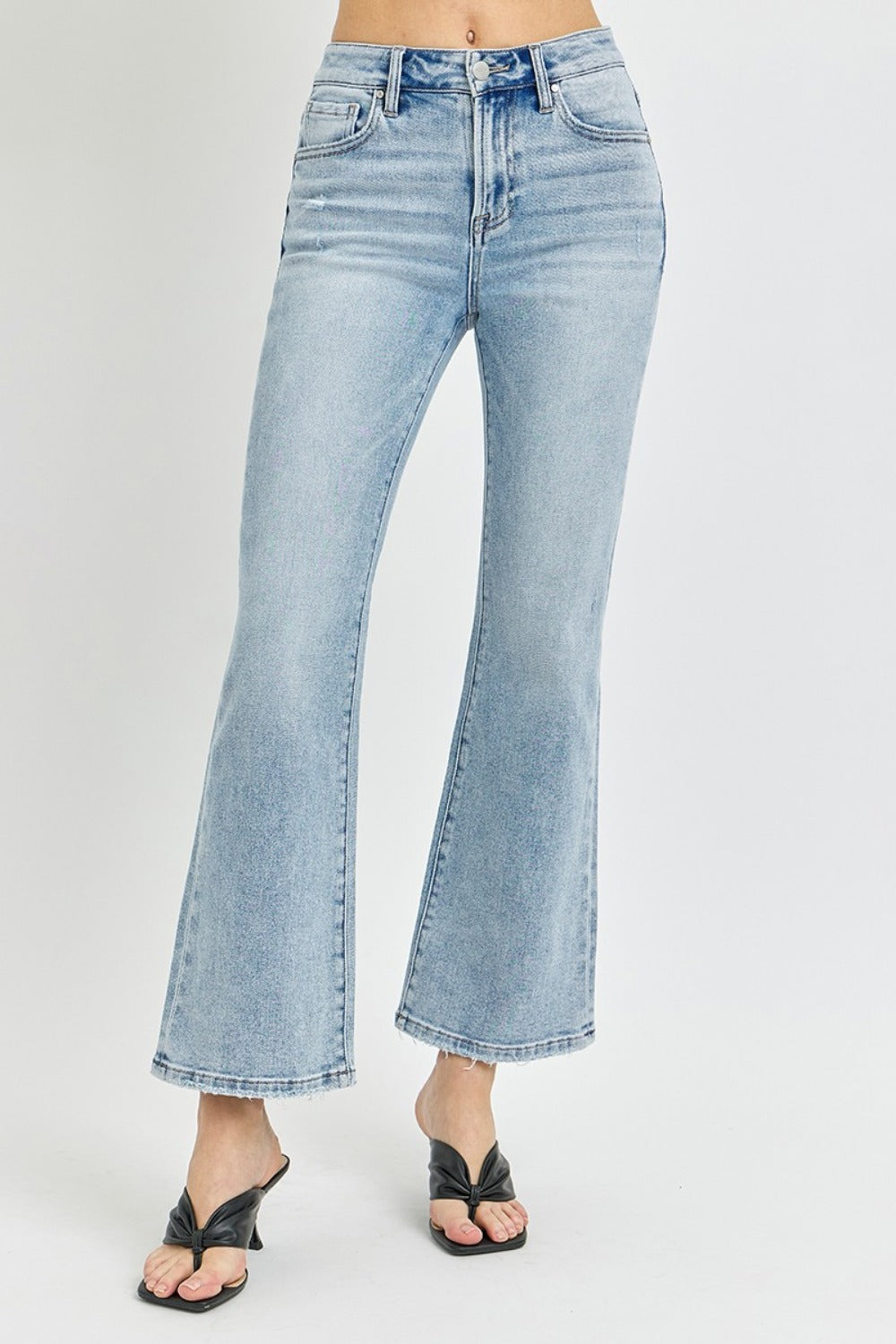 RISEN Jeans | High Rise Ankle Flare