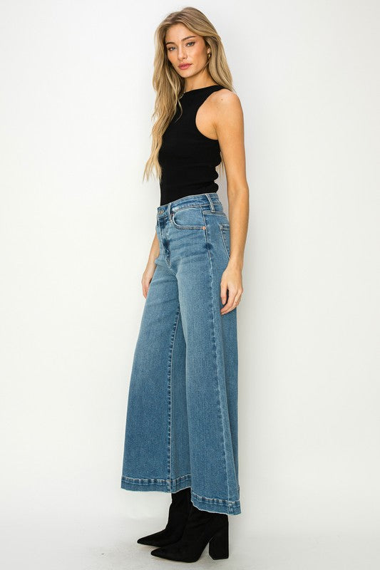 Artemis Vintage Jeans | High Rise Cropped Palazzo | Whimsical Clothing