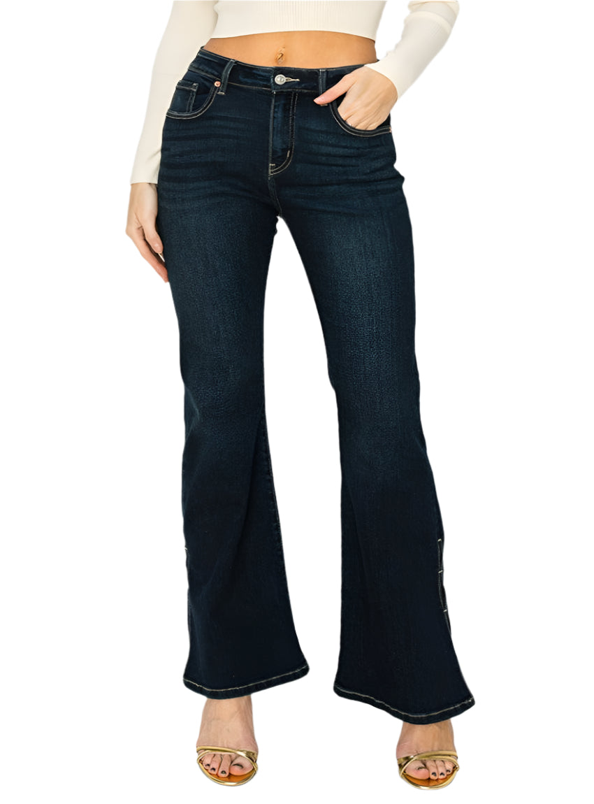 Artemis Vintage Jeans | High Rise Dark Wash Flare | Whimsical Clothing