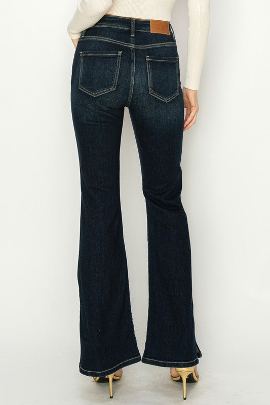 Artemis Vintage Jeans | High Rise Dark Wash Flare | Whimsical Clothing