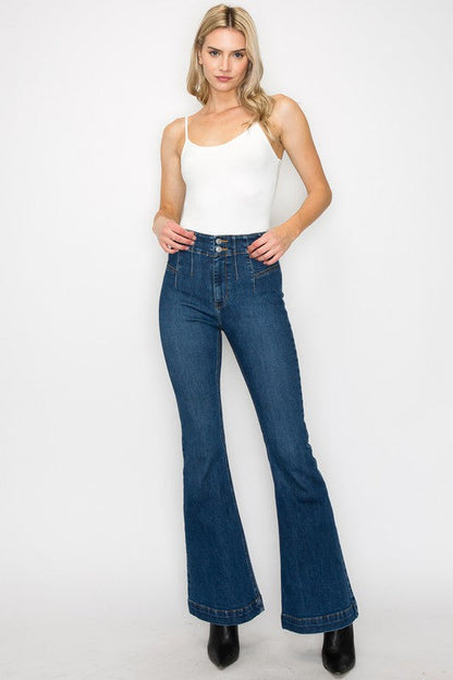 Artemis Vintage Jeans | High Rise Modern Flare | Whimsical Clothing