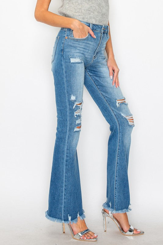 Artemis Vintage Jeans | Medium Wash High Rise Flare | Whimsical Clothing