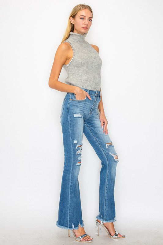 Artemis Vintage Jeans | Medium Wash High Rise Flare | Whimsical Clothing