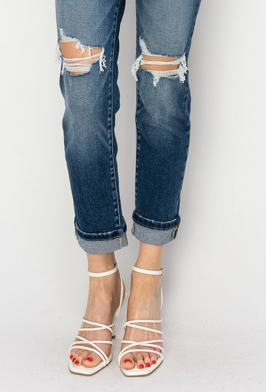 Artemis Vintage Jeans | Mid-Rise Vintage Distressed Boyfriend | Whimsical Clothing