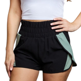 Shop the Ninexis Active Shorts for a sleek, high-waisted fit and stylish comfort during workouts or casual days out.