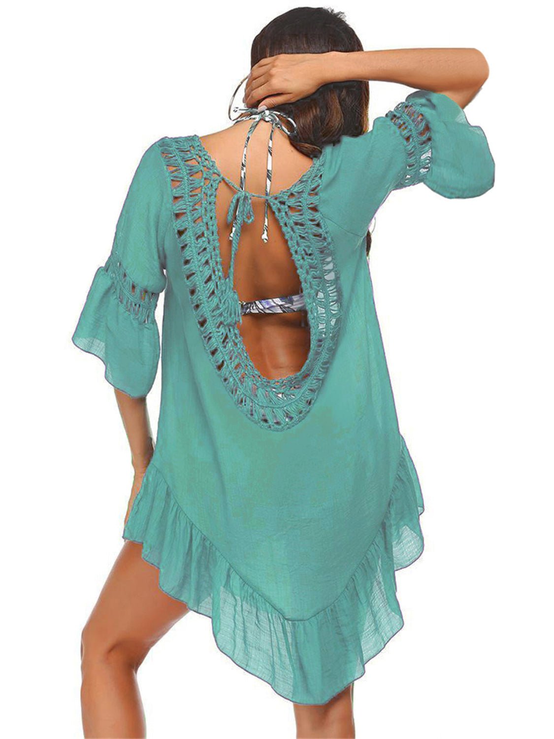 Backless Cutout Beach Ladies Dress - Whimsical Appalachian Boutique