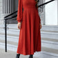 lightweight red maxi dress in basic style
