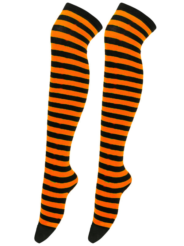 Striped Over-The-Knee Socks