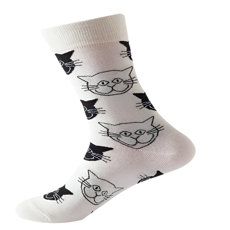 Black & White Cat Socks