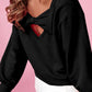 Black Balloon Sleeve Sweatshirt