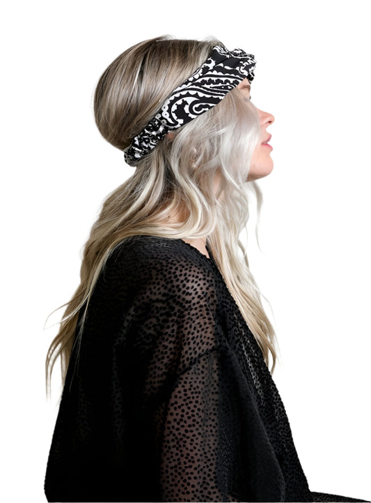 Large Paisley Print Bright Boho Headwrap