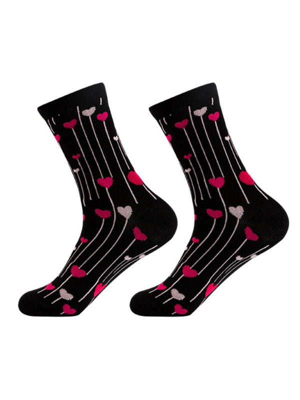 Heart Graphic Socks