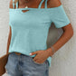 Double Spaghetti Strap Short Sleeve Shirt - Whimsical Appalachian Boutique