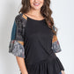 Patchwork Ruffle Sleeve Tunic - Whimsical Appalachian Boutique