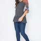 Patchwork Ruffle Sleeve Tunic - Whimsical Appalachian Boutique