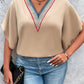 Plus Size V-Neck Flutter Sleeve Blouse - Whimsical Appalachian Boutique