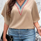 Plus Size V-Neck Flutter Sleeve Blouse - Whimsical Appalachian Boutique