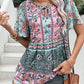 Bohemian Printed Women's Blouse - Whimsical Appalachian Boutique