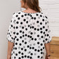 Polka Dot Half Sleeve Blouse - Whimsical Appalachian Boutique